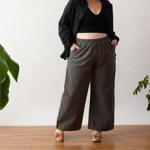 Eucalyptus Loretta Pant in Cotton Crepe, XL **MOVING SALE - MAKE ME AN OFFER**